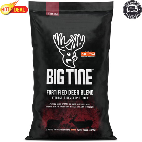 Fortified Deer Blend Cherry Rush Flavor 10 lbs Bag with Vitamins and Minerals