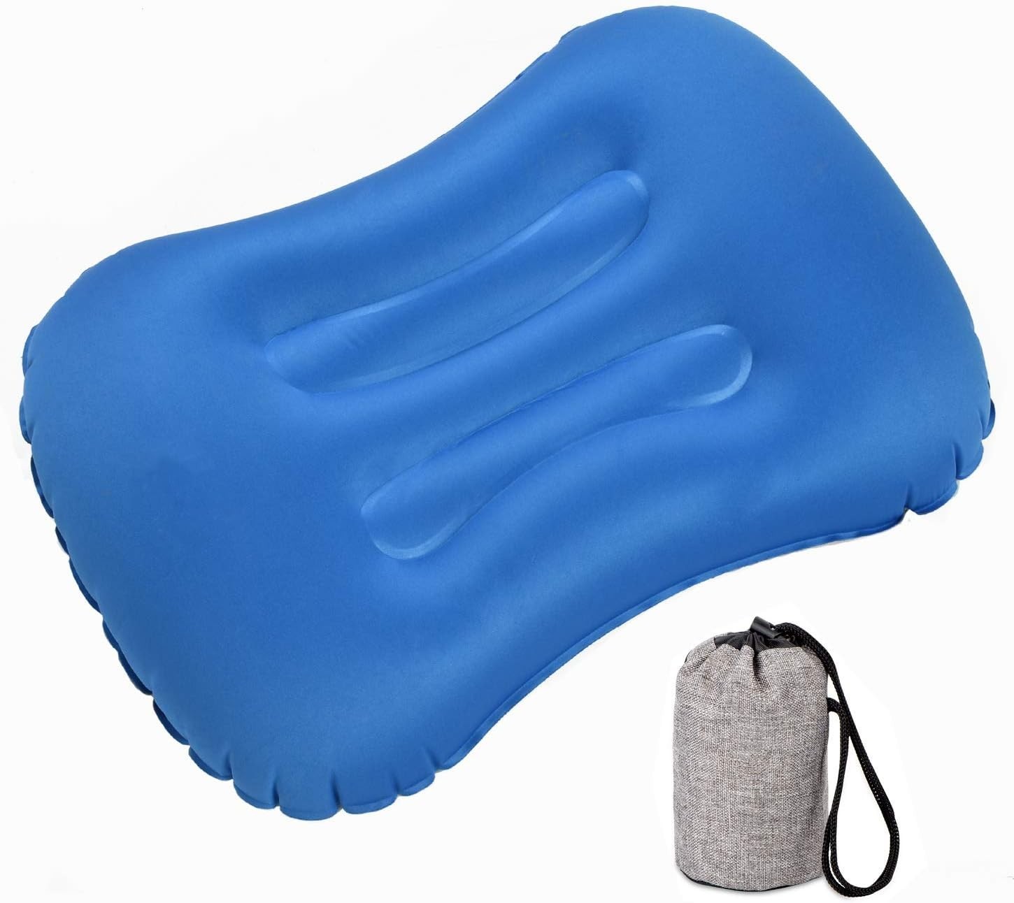 Ultralight Inflatable Camping Pillow - Compact, Water-Resistant, Ergonomic Ne...