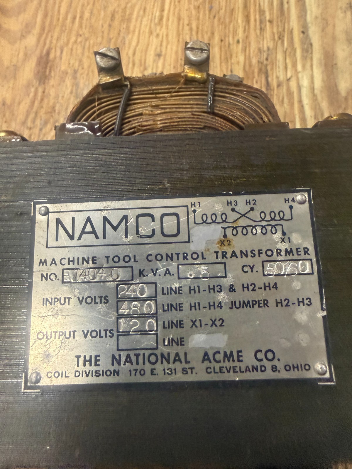 NAMCO E1404-0 TRANSFORMER ($45 OBO)