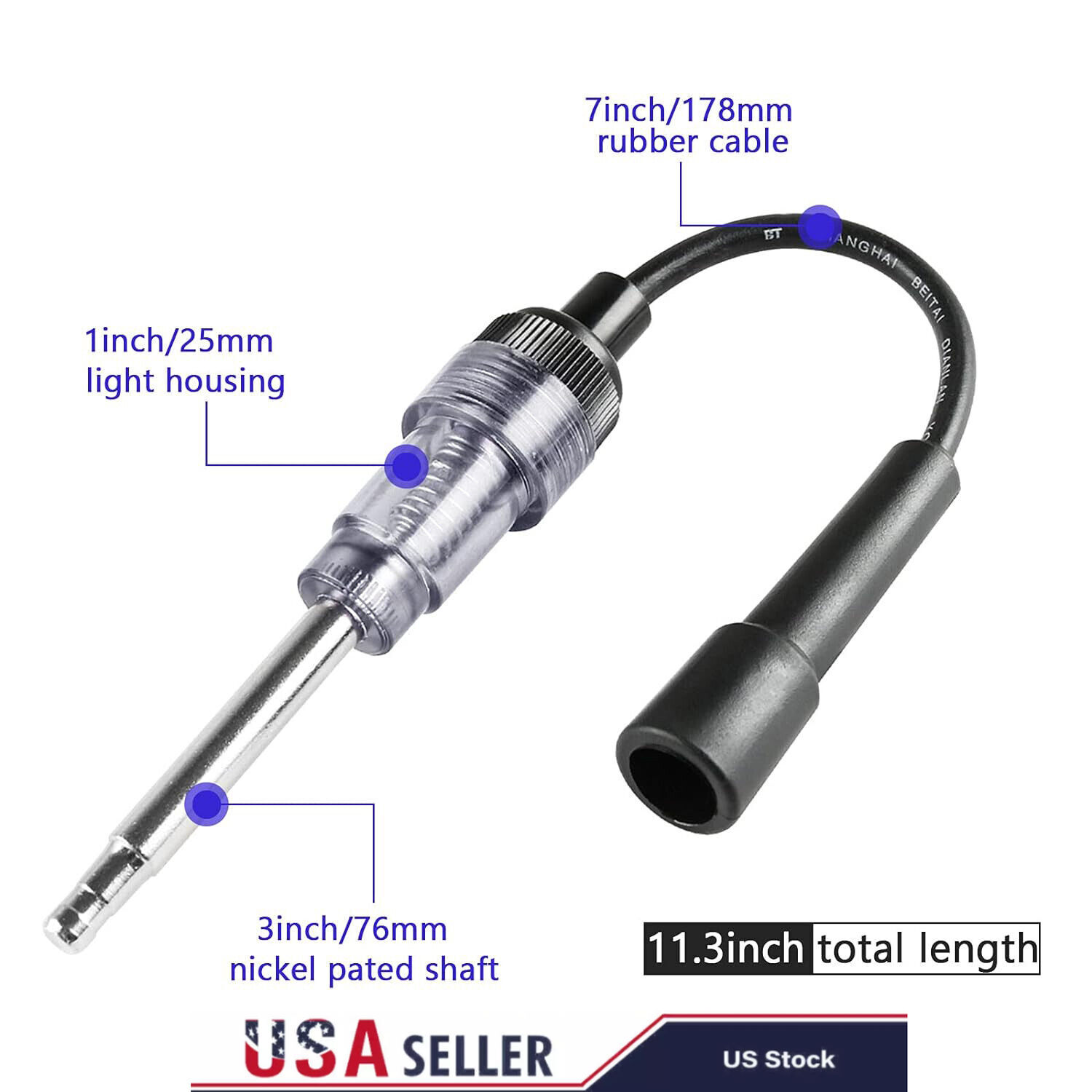 SPARK PLUG TESTER Ignition System Coil Engine In Line Auto Diagnostic Test Tool