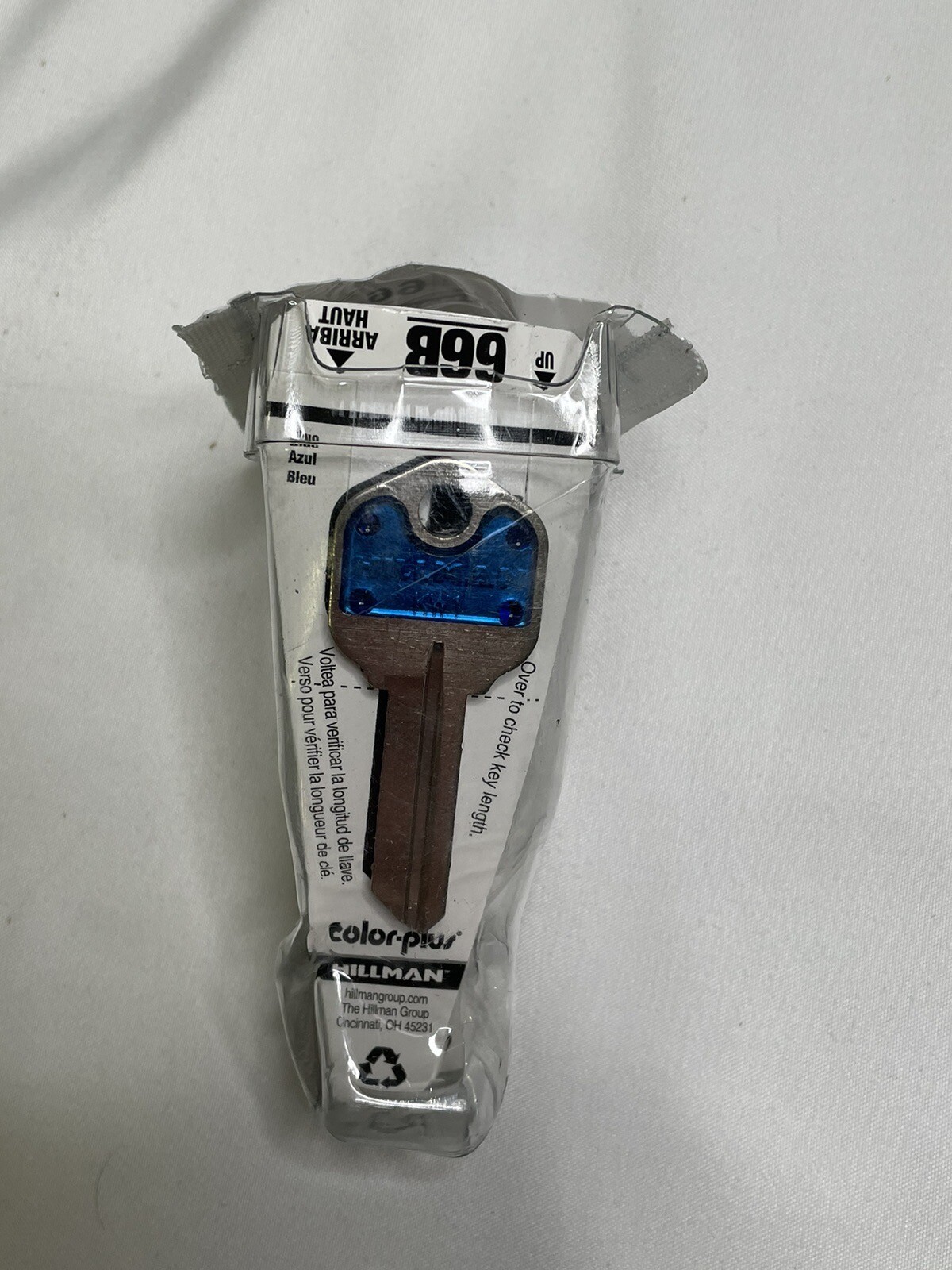 Hillman # 66 Key Blank Fit Cassette F 66B KW1 Blue 88250  New