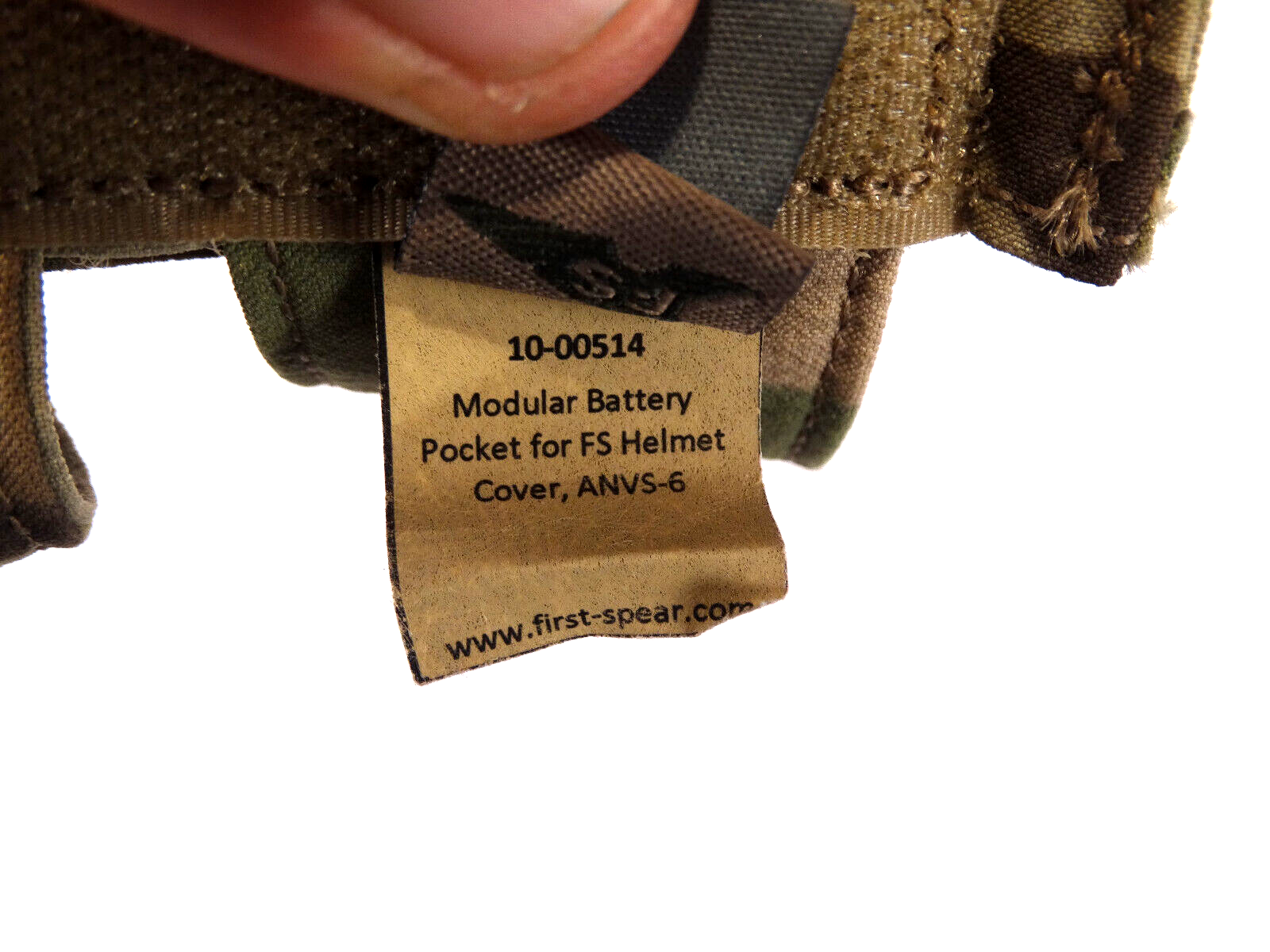 FirstSpear Multicam ANVS-6 Helmet Cover Modular Battery Pocket