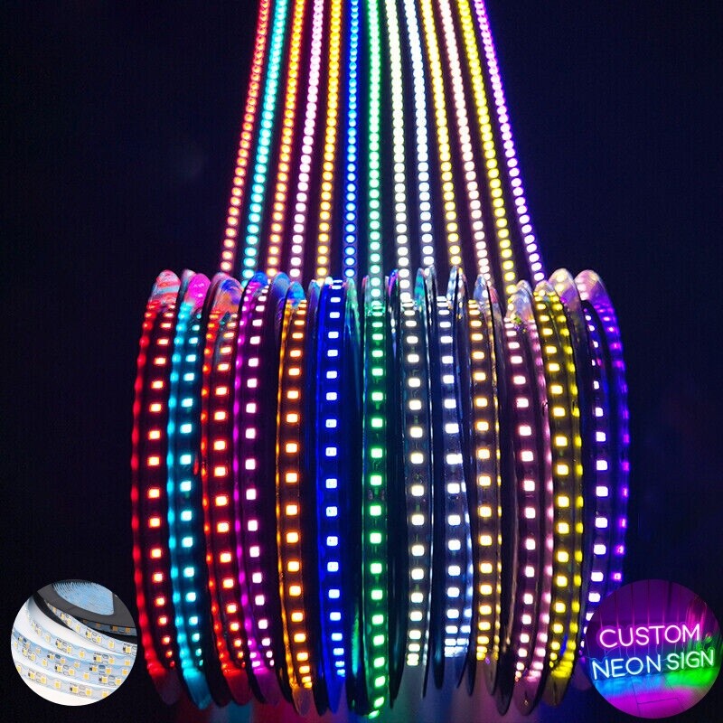 12V 24V S Shape Sign LED Light Strip 120leds/m narrow 6mm Flexible Bendable Tape
