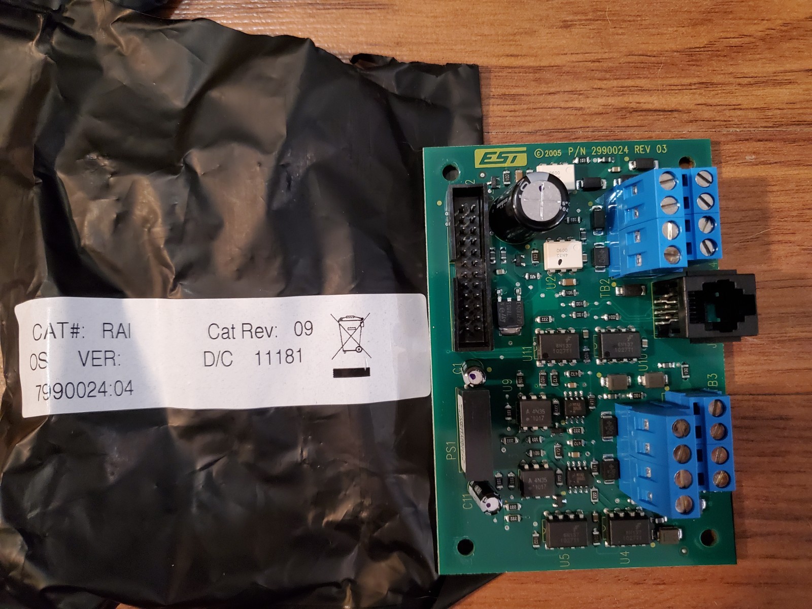 EST RAI Remote Annunciator Interface Card