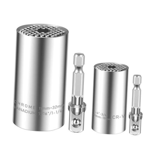 Universal Socket Set (11-32mm 7-19mm) for Unscrew Any Bolt | 7-19mm & 11-32mm