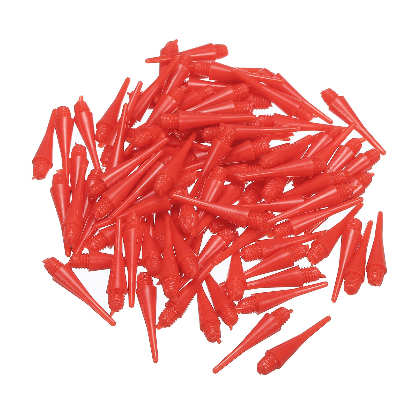 Plastic Dart Tips, 100 Pack 2BA Thread Soft Dart Tips, Red