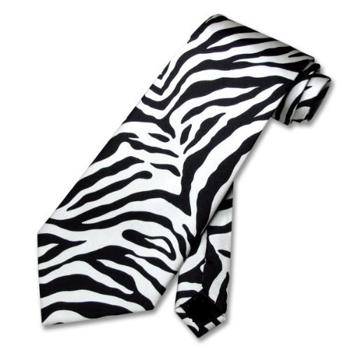 NEW ZEBRA Cool Animal Skin Print Neck Tie  NeckTie   USA SELLER