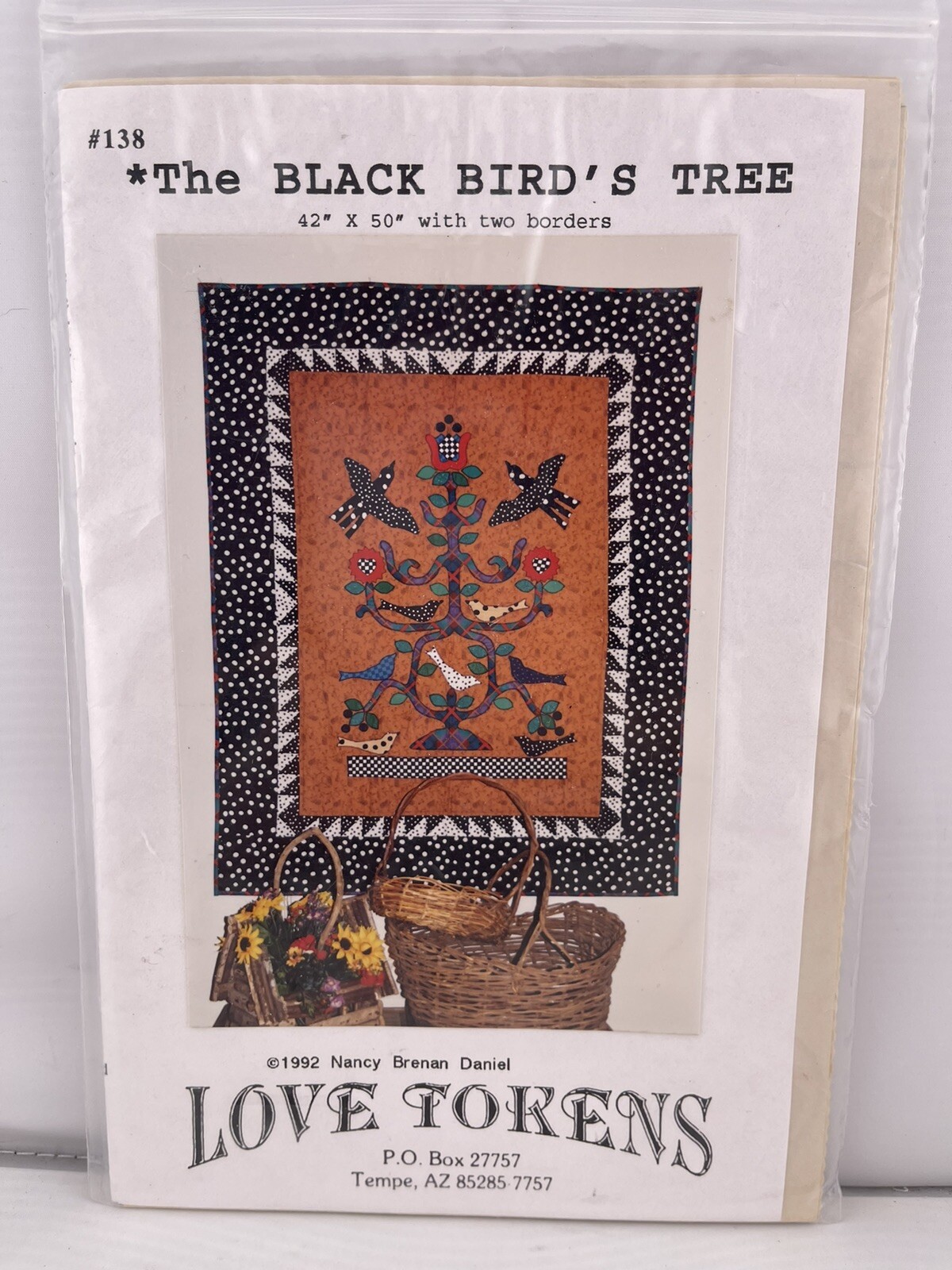 "The Black Bird’s  Tree" Nancy Brenan Daniel Love Tokens Sewing Pattern # 138