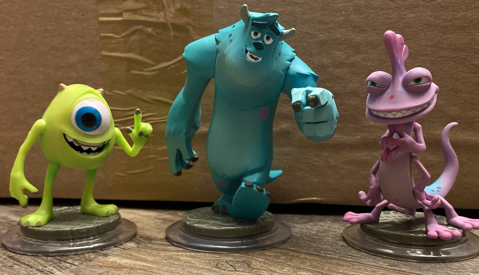 DISNEY INFINITY Monsters Inc Sully Sullivan,  Mike Wazowski, And Randall Boggs