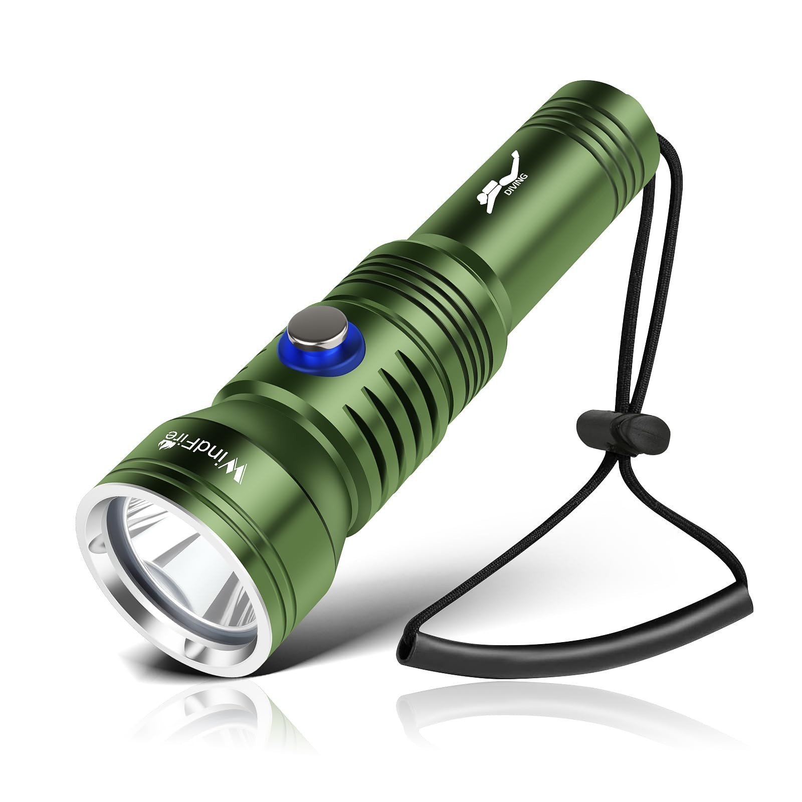 WINDFIRE Dive Light Scuba Diving Flashlight, IPX8 Waterproof 210 Feet Underwa...