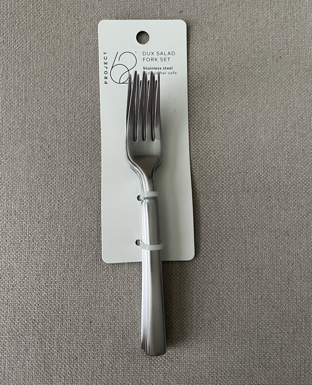 Project 62 Dux Salad Fork Set Stainless Steel Flatware 6pc