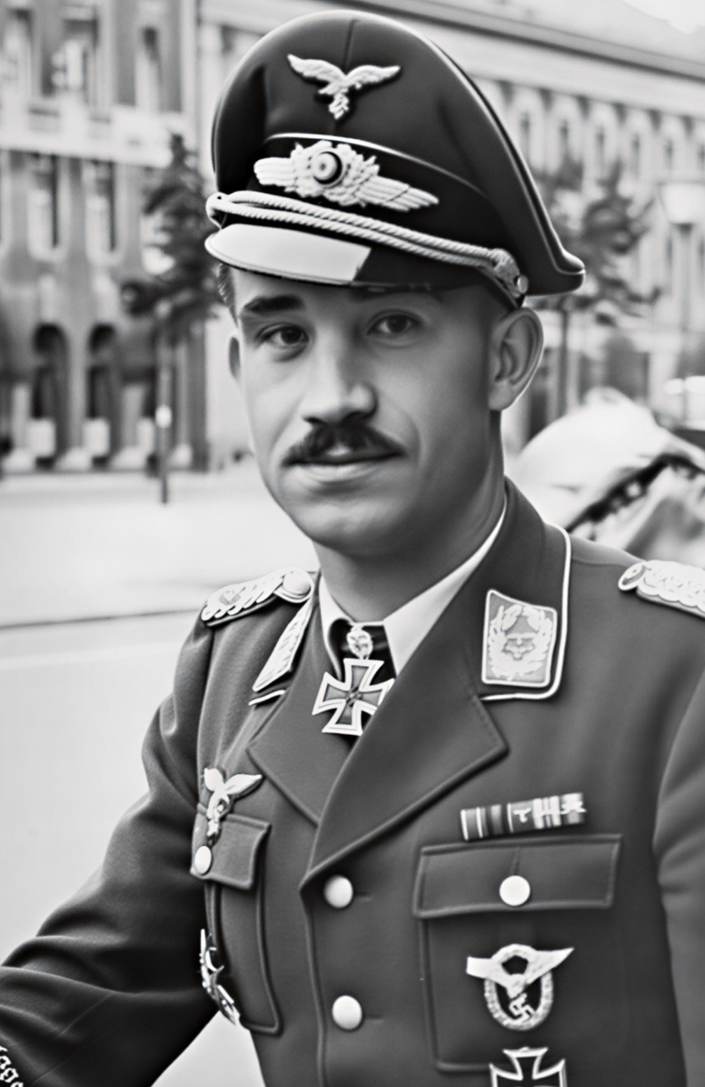 WW II German   Photo   ** Luftwaffe Major General Adolf Galland  **