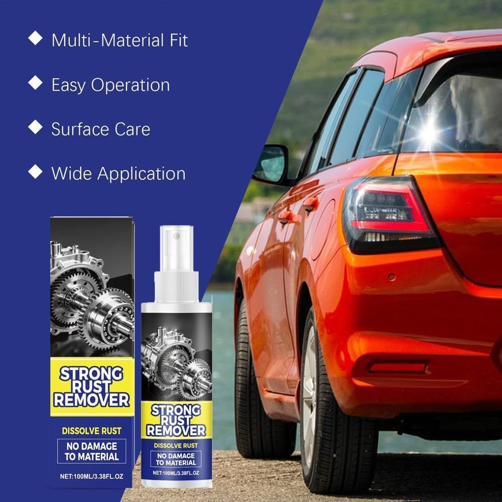 100ml Premium Rust Remover Spray for Car Wheels Metal Surfaces Effective Formula