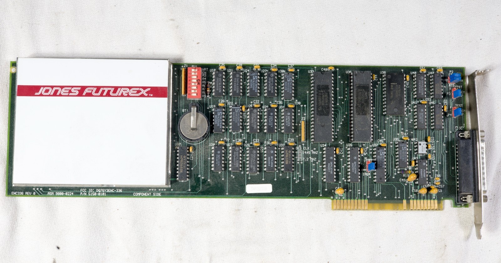 Vintage Jones Futurex encryption card 5150-0101 8 bit ISA ISAF34