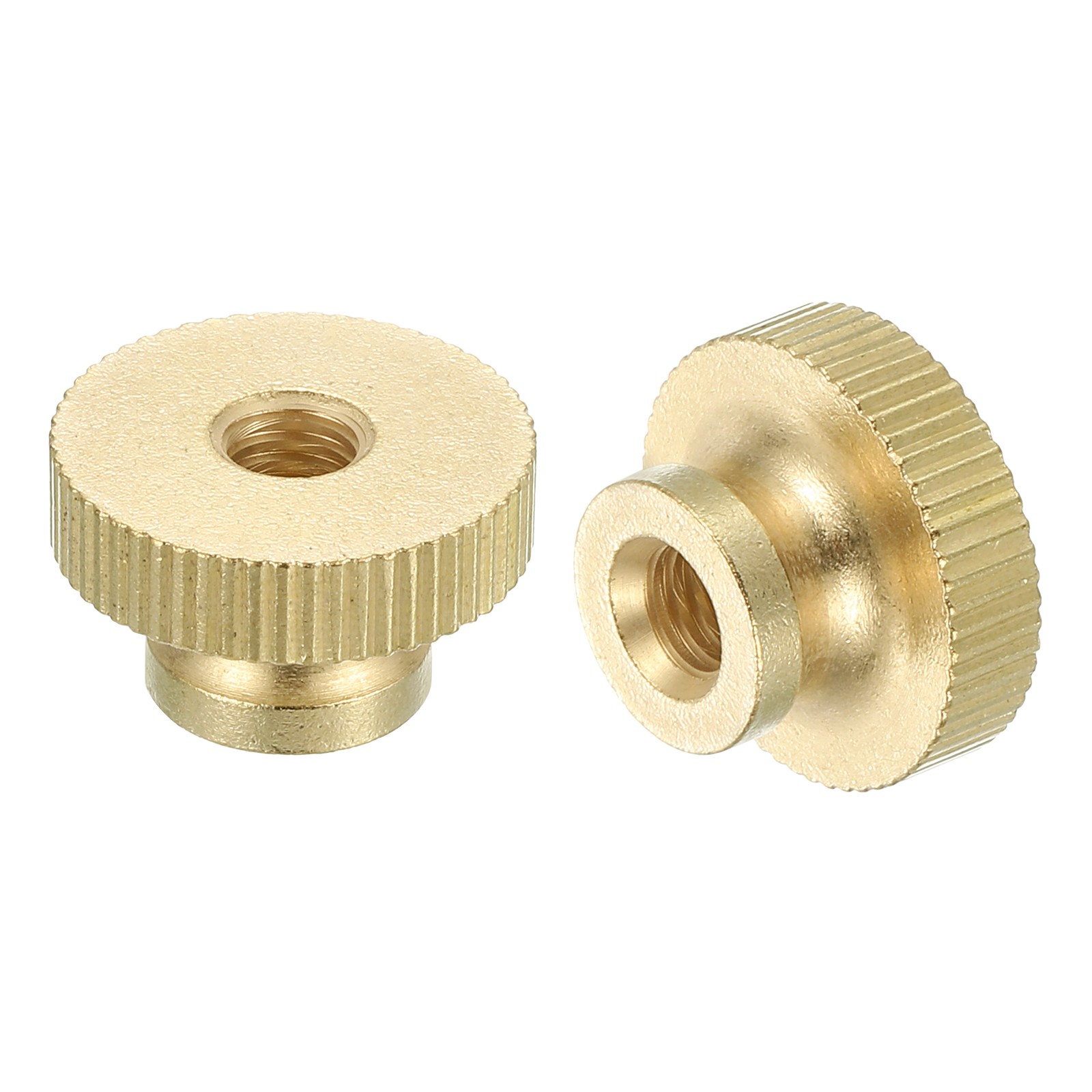 Knurled Thumb Nuts, 18pcs M6 x D20mm x H12mm Brass High Head Adjusting Nuts