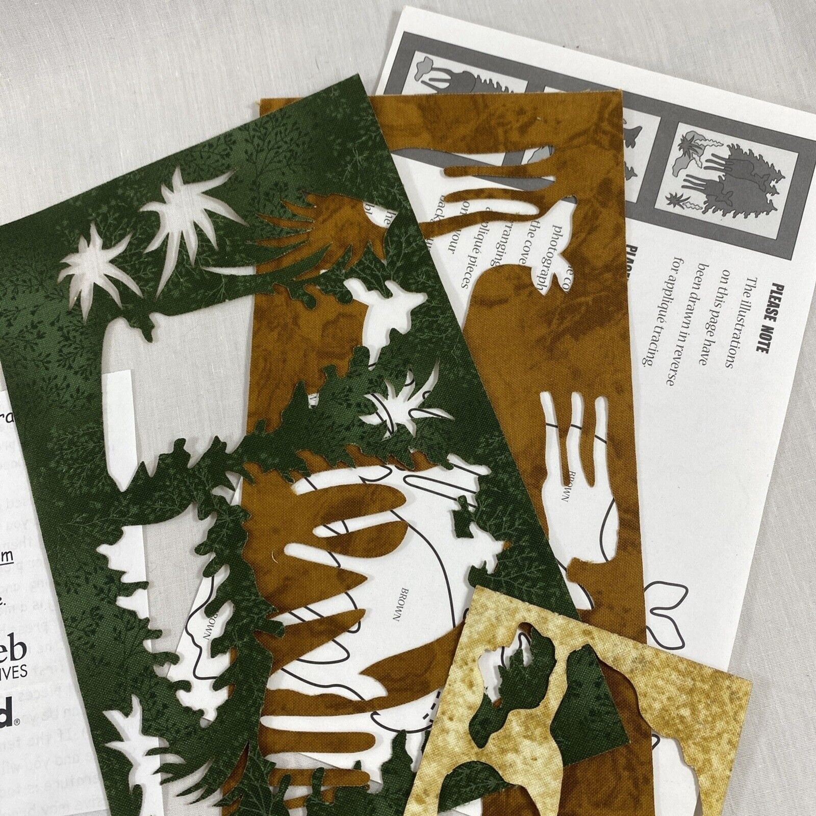 Jeri Kelly Deer Trio Pattern Quilting