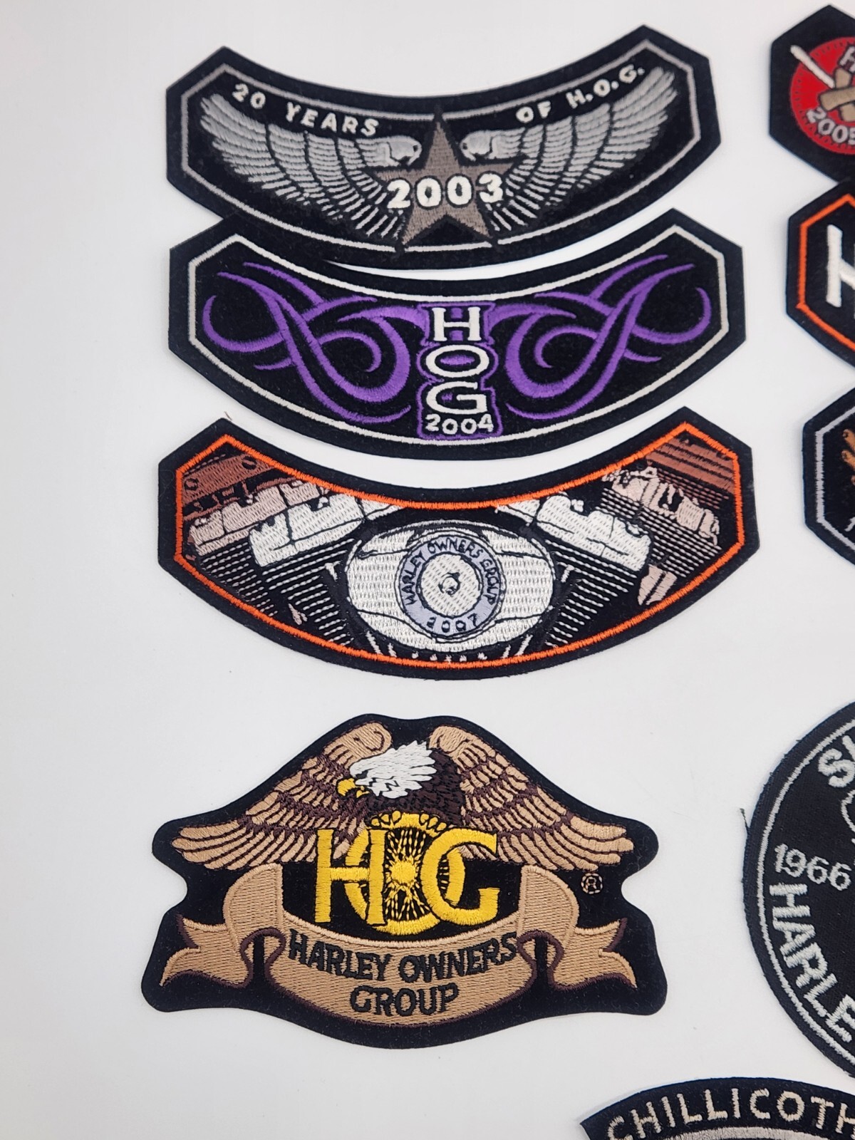 Harley Owners Group HOG Collectible Patches Lot Of 10 - various years (2000s)
