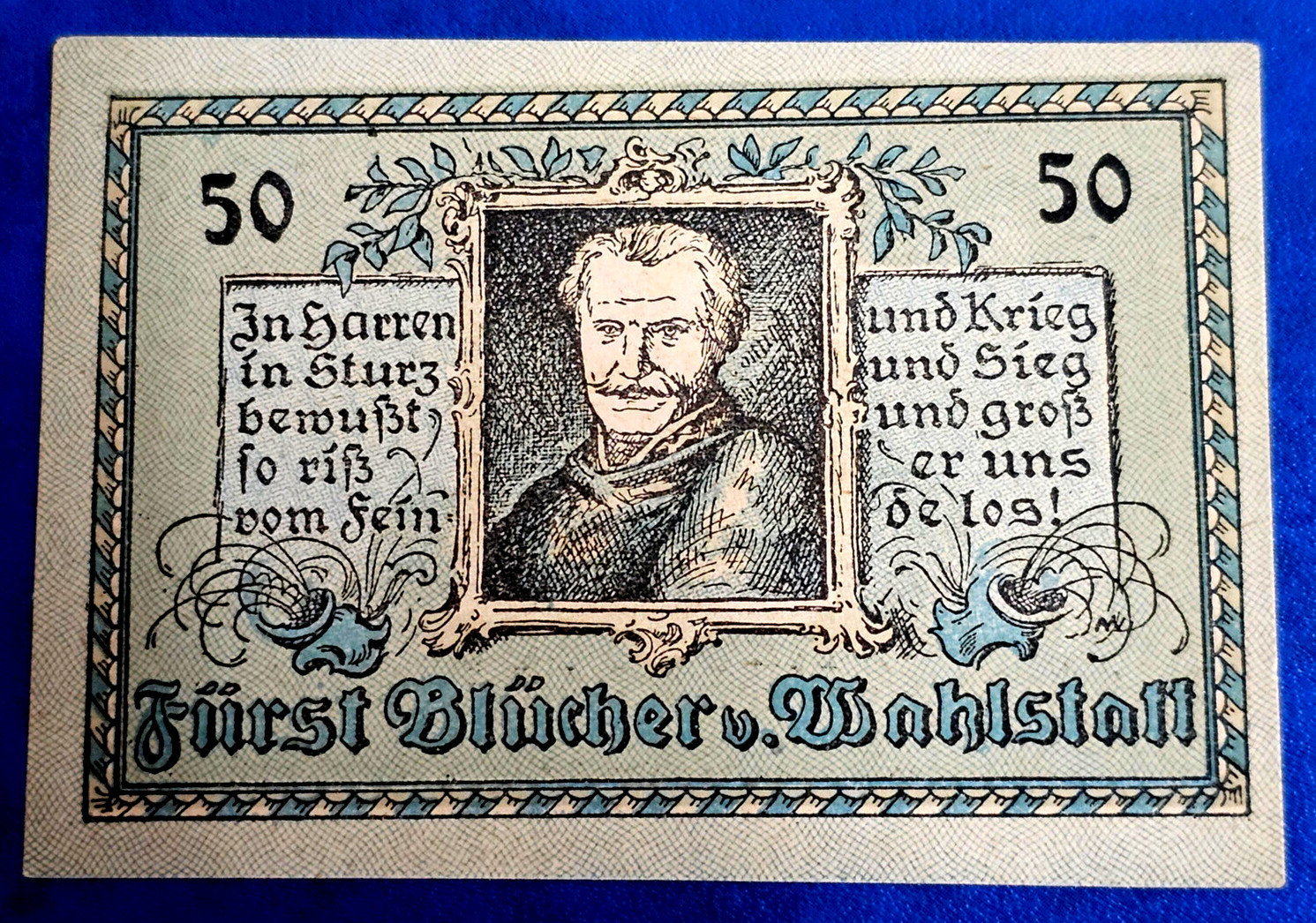 CANTH (POLAND KĄTY WROCŁAWSKIE) NOTGELD 50 PFENNIG 1922 GERMANY BANKNOTE (32507)