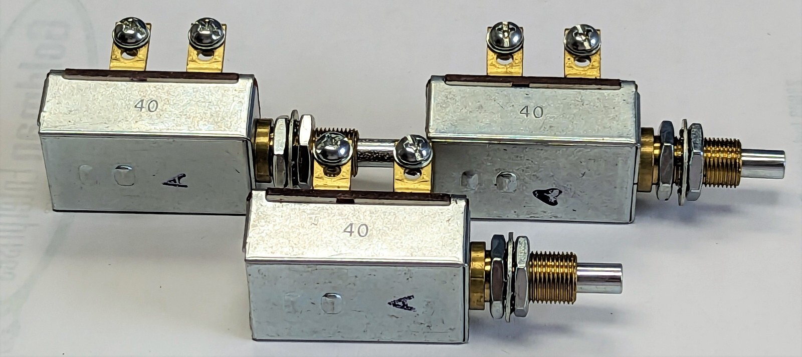 (3)Momentary ON / OFF 40A Push Button Military / Aviation Sensitive Switch [BB25