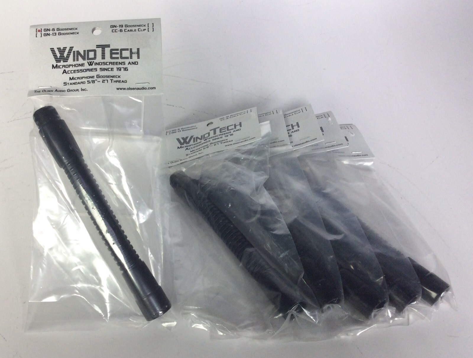 WindTech Goose Neck Stand Bundle of 6x , 6ins, B-Stock