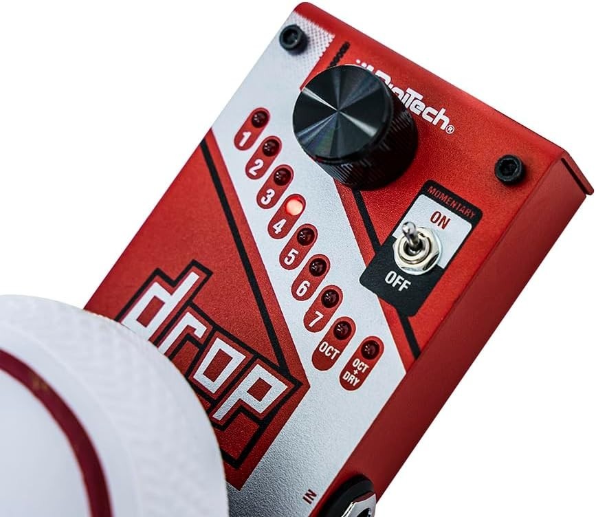 DigiTech DROP Polyphonic Drop Tune Pedal Red New