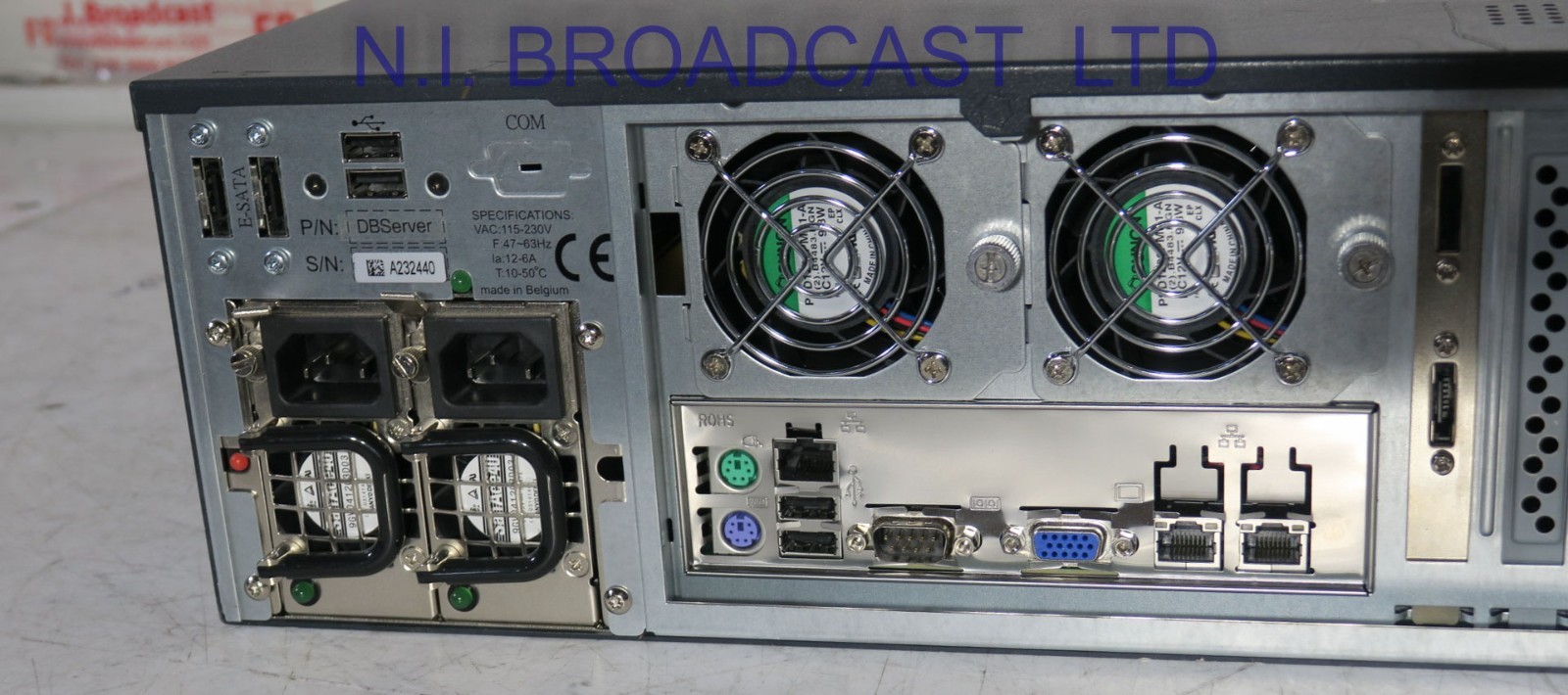 EVS DB server with IP director lice, IP engine, X square  (ref 2)