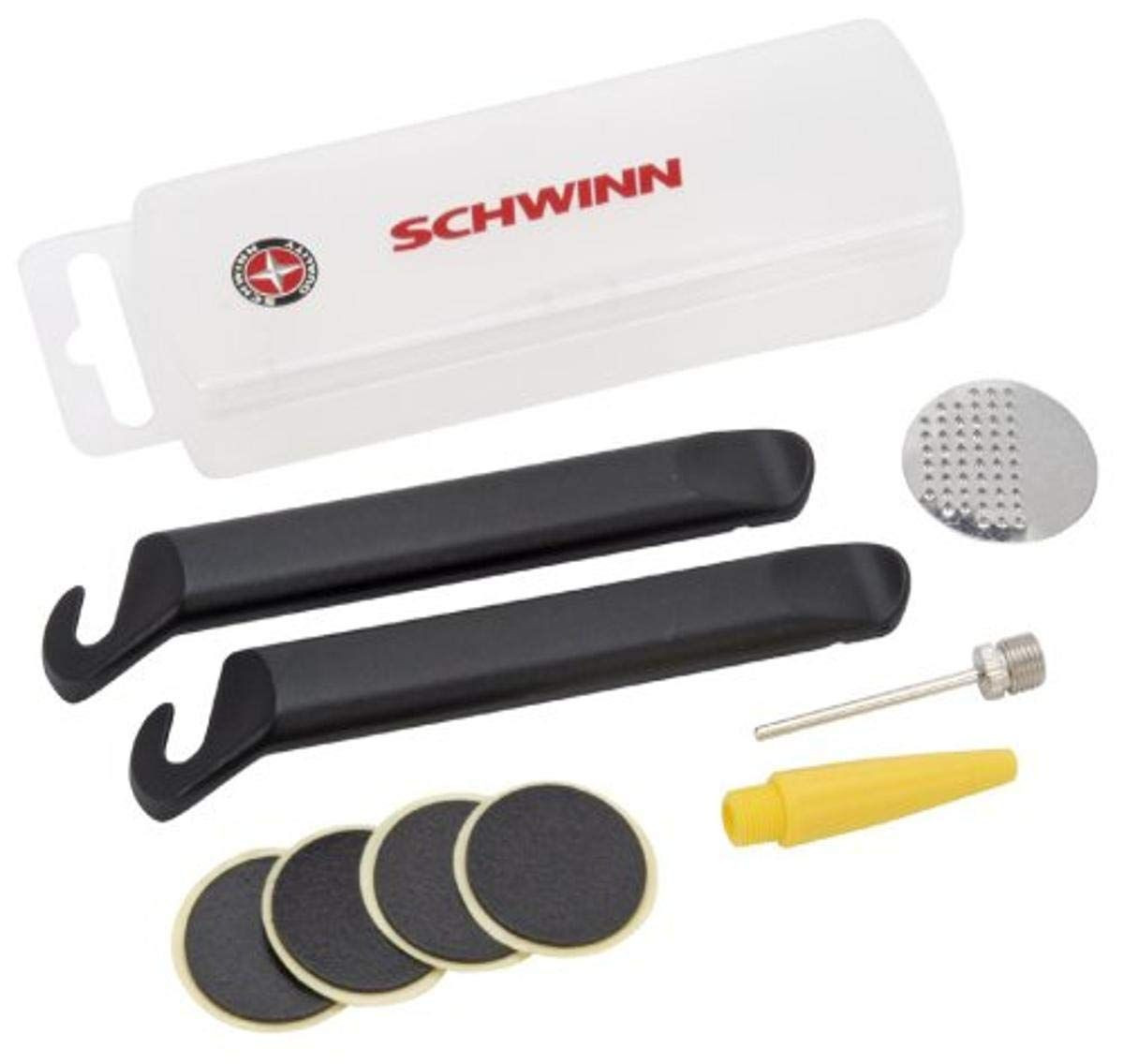 Schwinn Deluxe Bike Tube Repair Kit, Multi-Purpose for Bicycle OS, Black