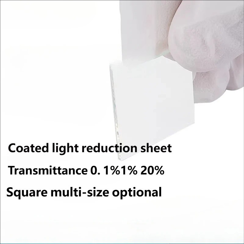 1PC Coated Reflective ND Attenuator, 1% / 0.1% / 20% Transmittance, Metal Coated