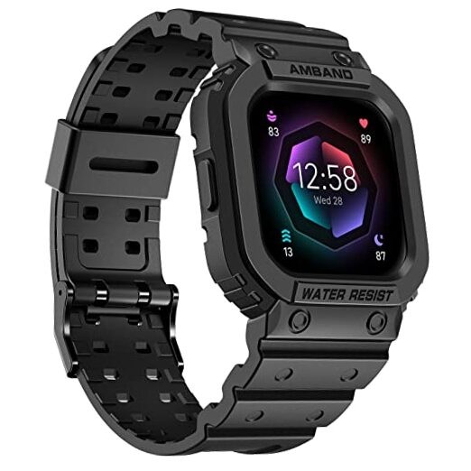 Compatible for Fitbit Fitbit Sense 2/1 & Versa 4/3/2/1 & Versa Lite Black