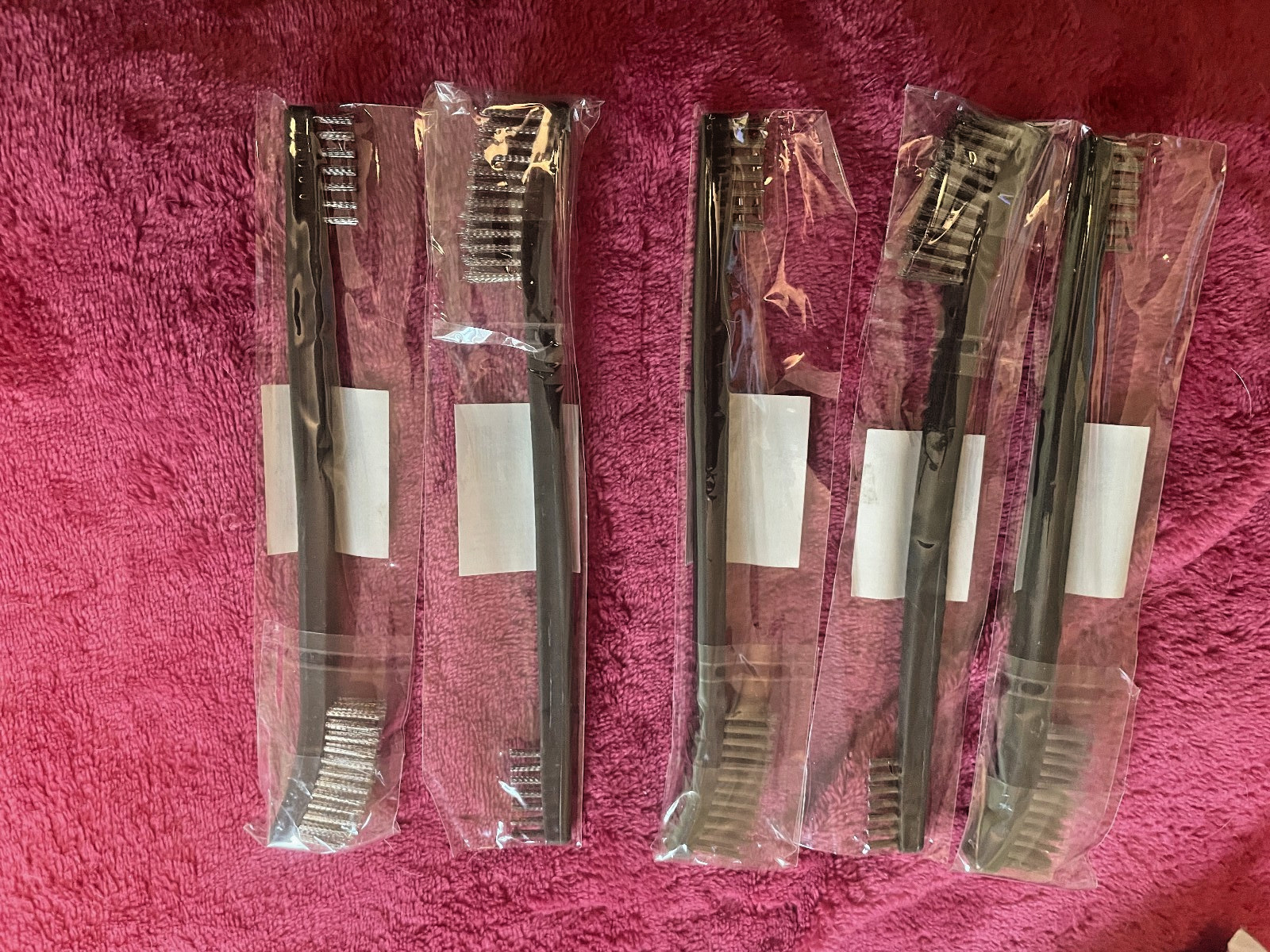 Double End Stainless Steel Brushes, new, five (5)