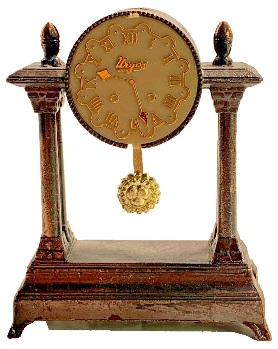 Vintage Die-Cast Pencil Sharpener Pendulum Clock PSD3