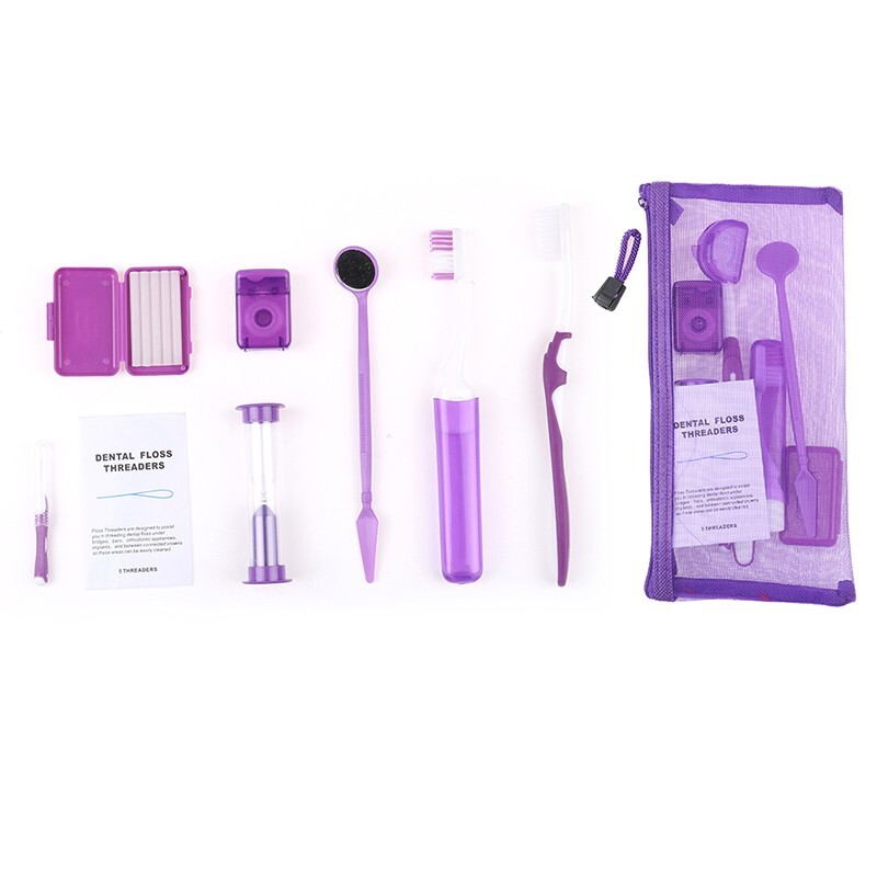 10Sets Dental Care Toothbrush Kit Orthodontic Teeth Floss Oral Cleaning Tools