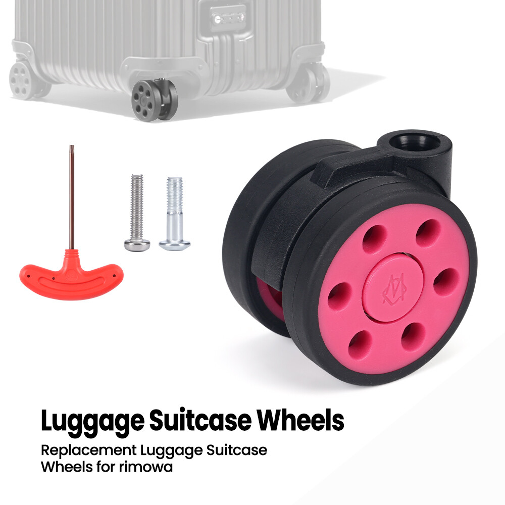 Wheels for RIMOWA  Luggage 50mm Wheel Replacement Parts Peppermint ROSE RED