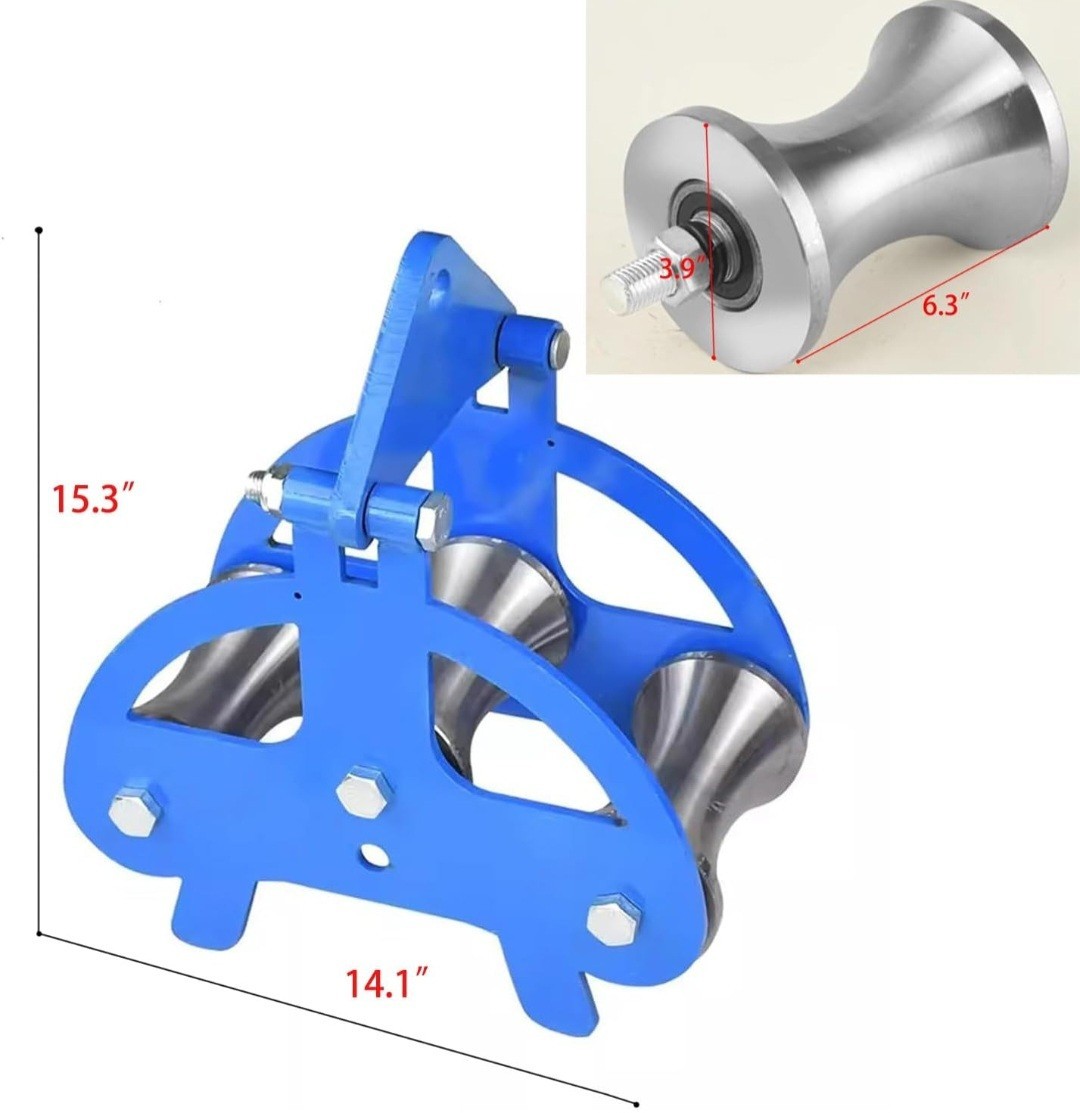 Heavy Duty Cable Puller Sheave, Cable Feeding Sheave, Industrial Cable Pulley