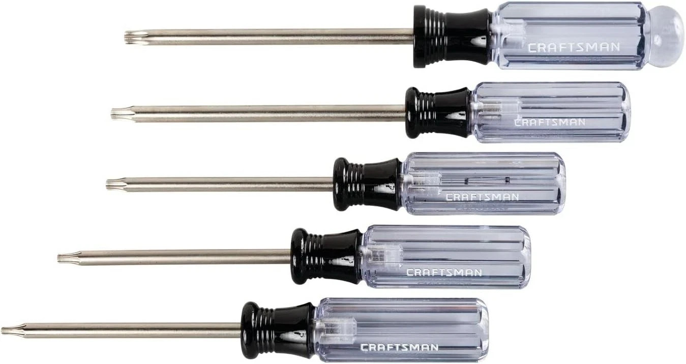 Screwdriver Set, Torx, Acetate Handle, 5 Piece (CMHT65051)