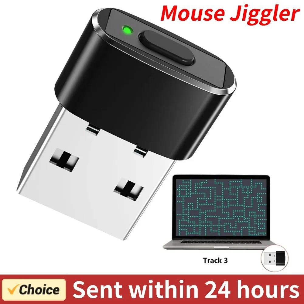 USB Mouse Jiggler Wiggler Mover Shaker Undetectable for Computer Laptop New