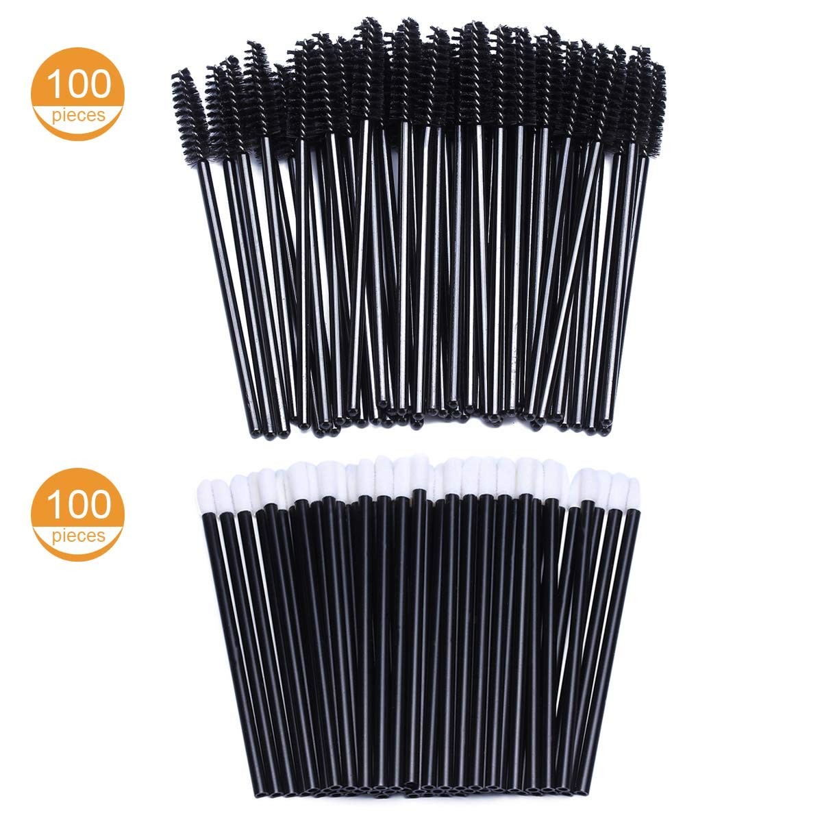 200 Disposable Mascara Wand & Lip Brush Set – Professional Makeup Essentials