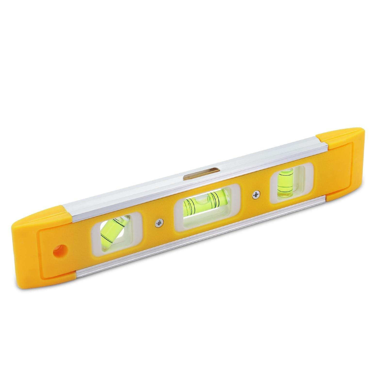 9 Inch (230 Cm) Torpedo Level Magnetic, Small Leveling Tool with 3 Bubble