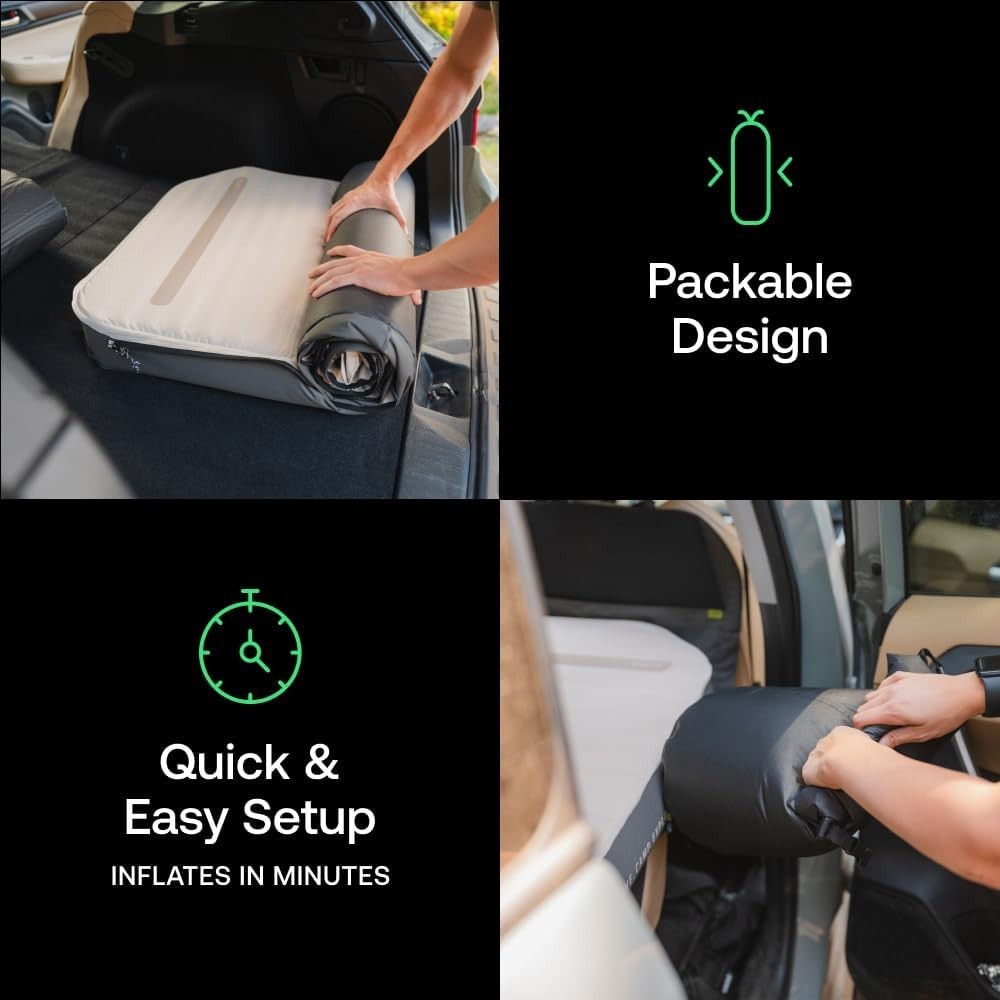 Luno AIR+FOAM PRO Vehicle Mattress Fits Jeep Wrangler JL 4-Door Models 2018+