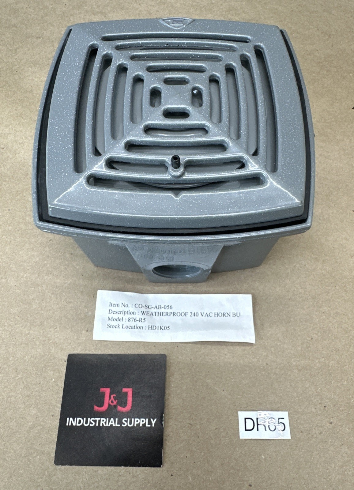 NO BOX Edwards Signaling Model 876R5 Weatherproof Horn 240VAC 5060Hz G2U