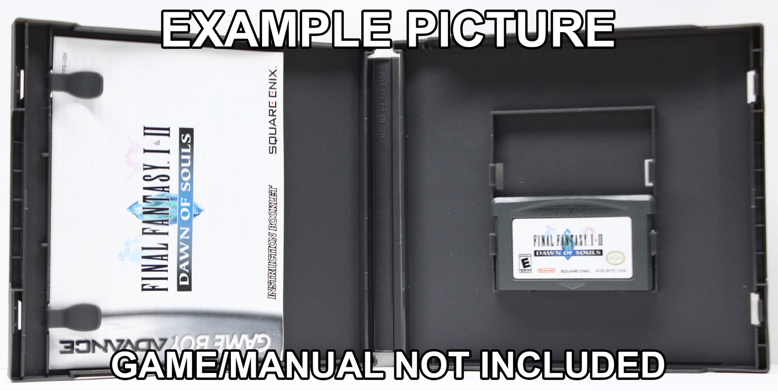 Protective Display Case for Game Boy Advance Cartridges - NO GAME/MANUAL