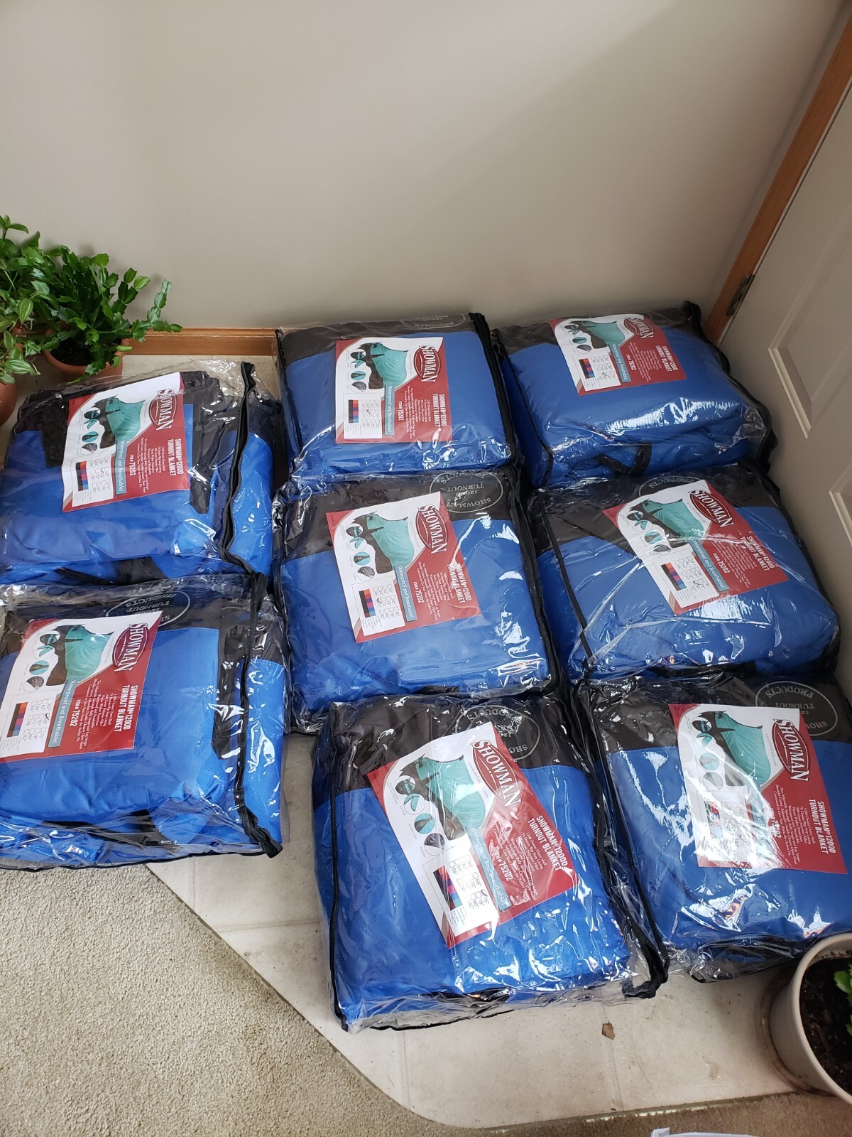 1200D 300gm Waterproof  Winter Turnout Horse Blanket 68"