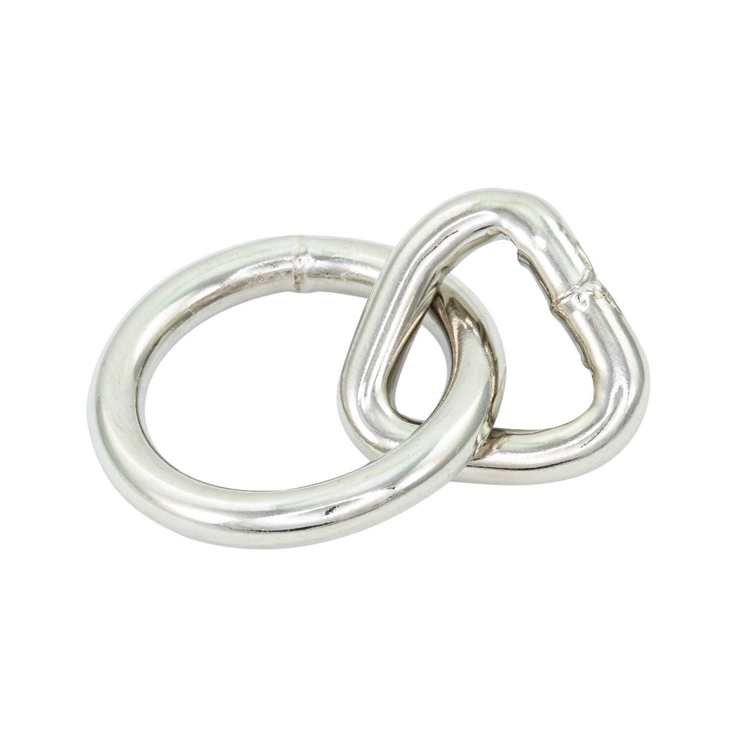 Medium 35mm Size Silver Bondage Rings - single ring - StudsAndSpikes
