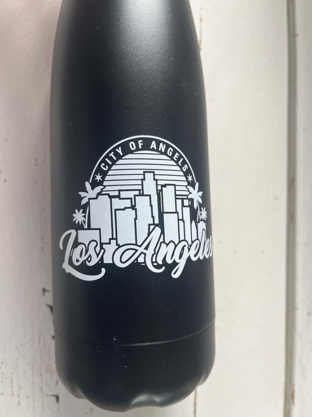 Los Angeles 17 Oz Stainless Steel Souvenir Water Bottle, Reusable Metal