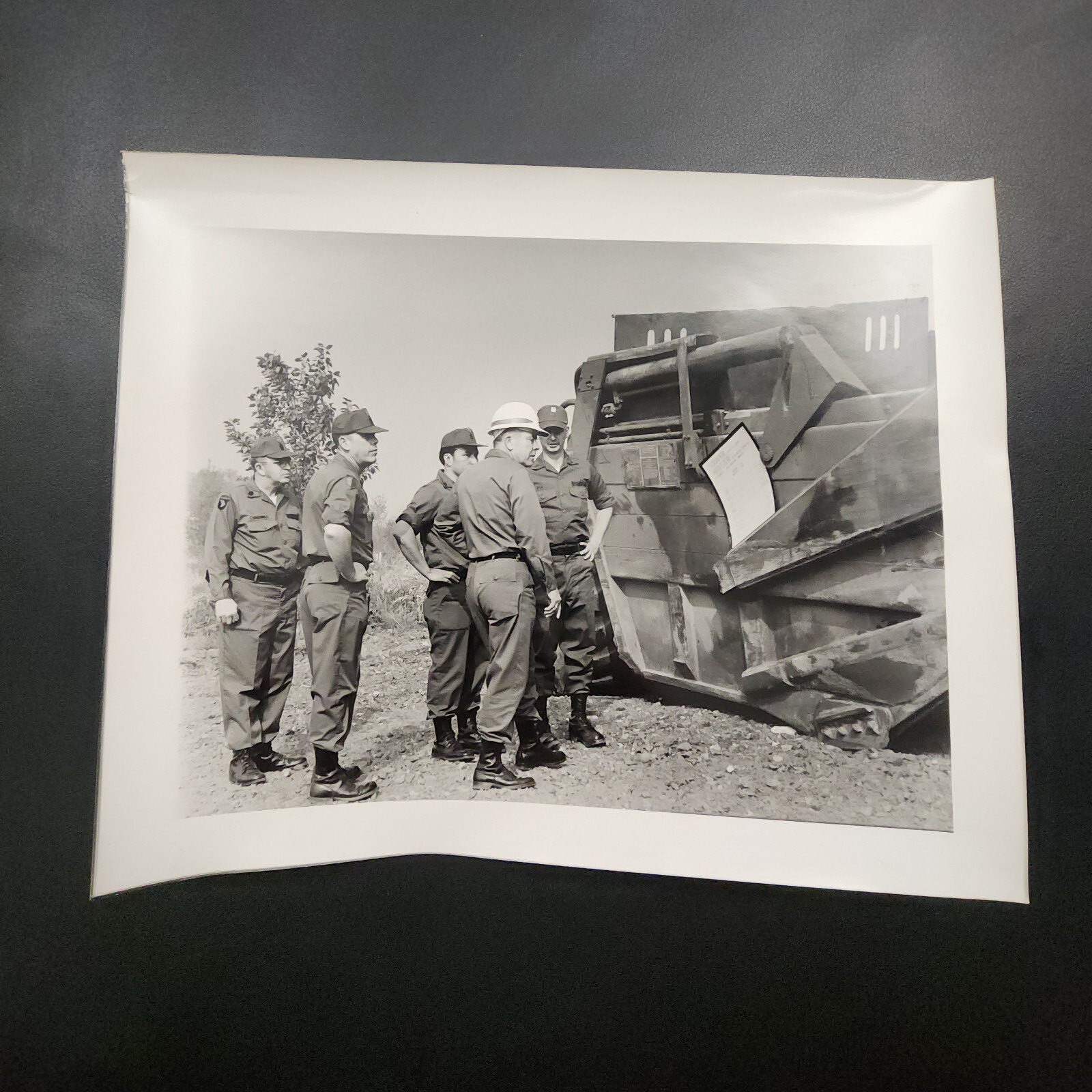 US Army 8x10 Photo, SMA William A. Connelly Equipment with Engineers in Germany