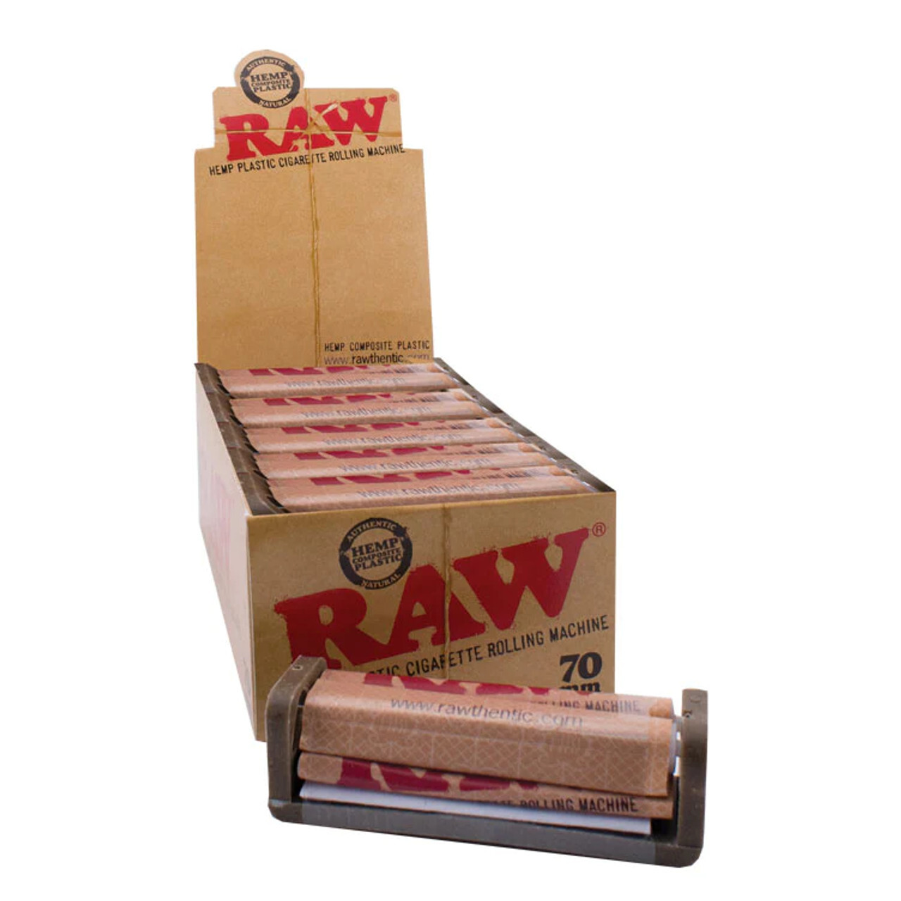 RAW 70mm Rolling Machine – Retail Display Box of 12 Rollers