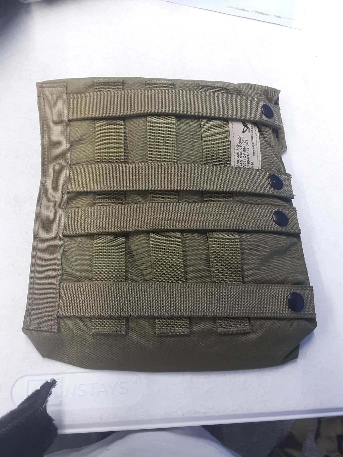 GI USMC Eagle MOLLE GAs Mask Pouch Khaki