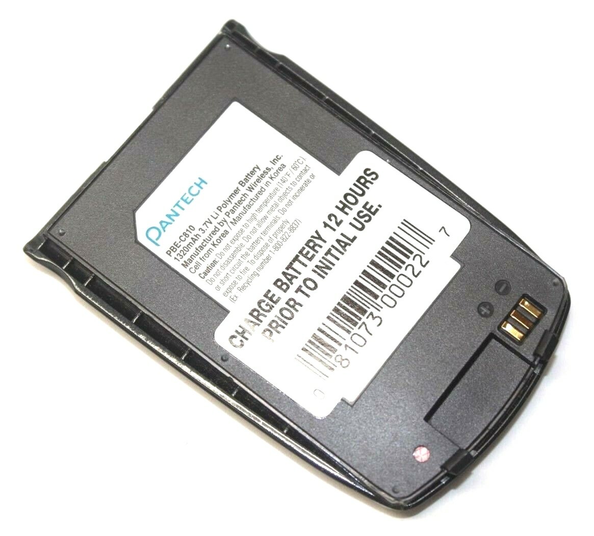 OEM Pantech PBE-C810 Replacement Battery 3.7V 1320mAh for Duo C810 Cellphone