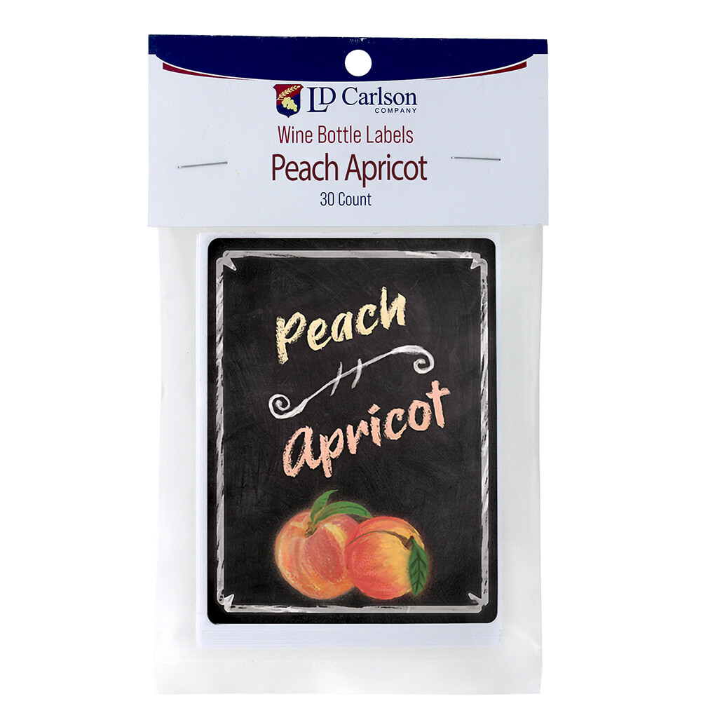 Peach Apricot Wine Labels 30/Pack Mist Collection
