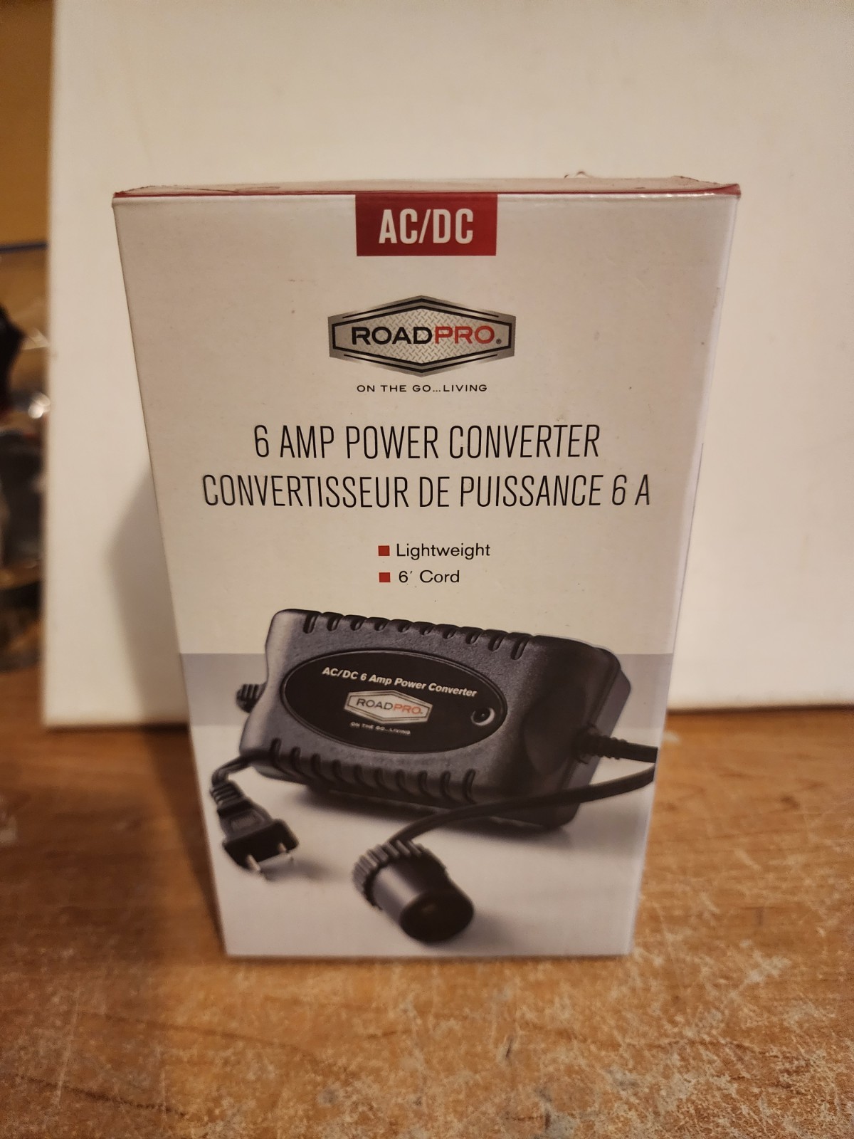 RoadPro AC/DC 6A Power Converter 12V Input to 110V Output
